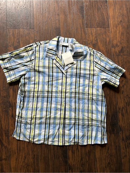 Liz Claiborne Tops - Elizabeth by Liz Claiborne, Women Plaid Shirt